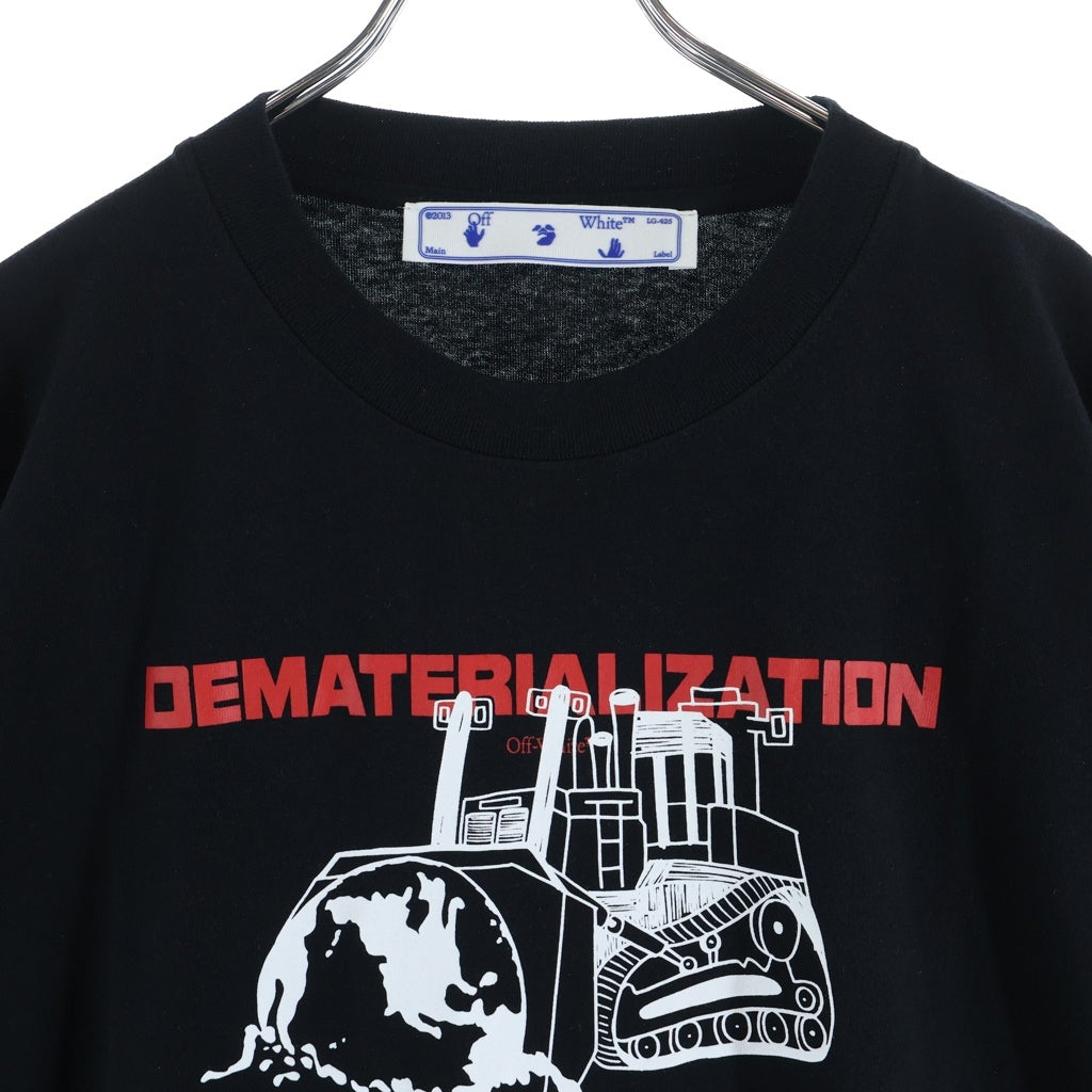 OFF-WHITE(オフホワイト) Dematerialization T-SHIRT デマテリアライゼーション クルーネック半袖Tシャツ カットソー ブラック OMAA038R21JER005