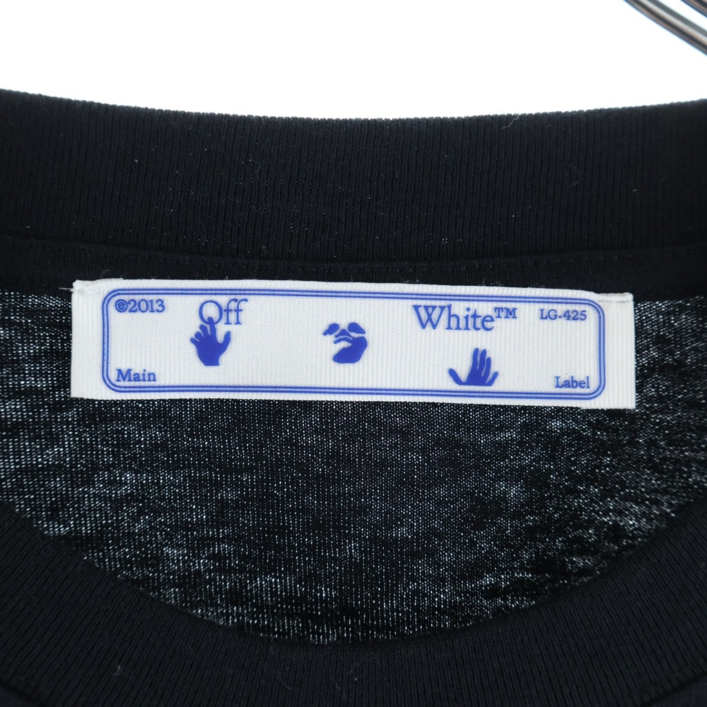 OFF-WHITE(オフホワイト) Dematerialization T-SHIRT デマテリアライゼーション クルーネック半袖Tシャツ カットソー ブラック OMAA038R21JER005
