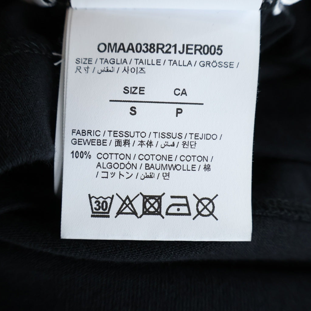 OFF-WHITE(オフホワイト) Dematerialization T-SHIRT デマテリアライゼーション クルーネック半袖Tシャツ カットソー ブラック OMAA038R21JER005