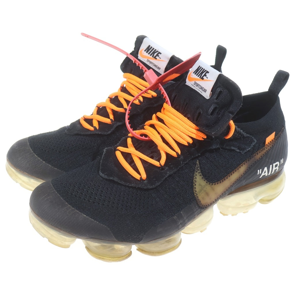 NIKE(ナイキ) ×OFF-WHITE AIR VAPORMAX FLYKNIT オフホワイト エアヴェイパーマックス フライニット ローカットスニーカー ブラック US10/28cm AA3831-002