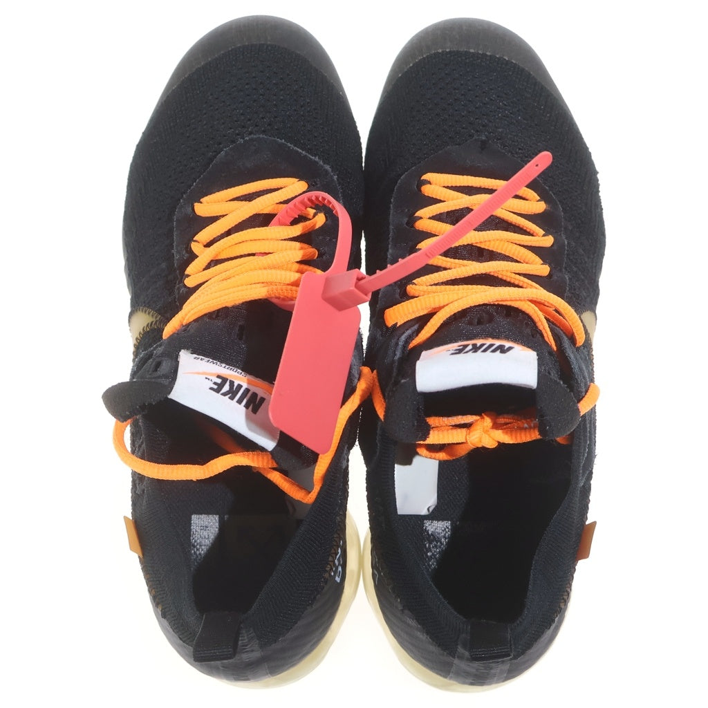 NIKE(ナイキ) ×OFF-WHITE AIR VAPORMAX FLYKNIT オフホワイト エアヴェイパーマックス フライニット ローカットスニーカー ブラック US10/28cm AA3831-002