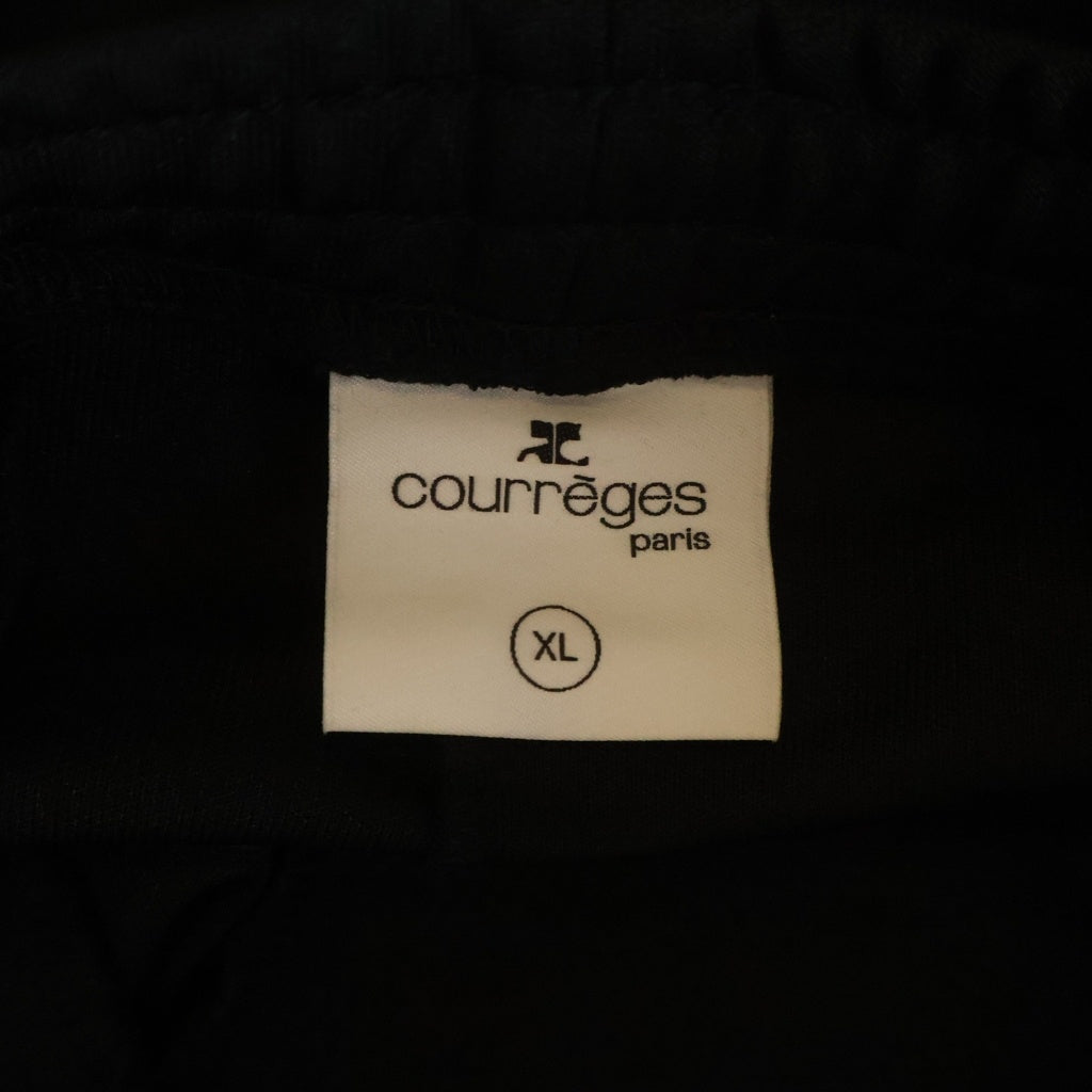 COURREGES(クレージュ) TRACKSUIT INTERLOCK PANTS インターロック トラックスーツパンツ ブラック VESJPA164