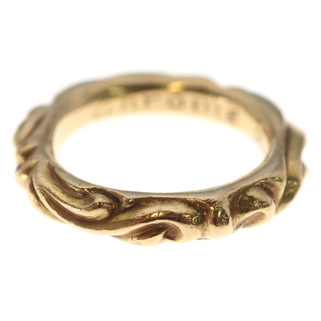 CHROME HEARTS(クロムハーツ) 22K SCRL BAND スクロールバンド リング ゴールド BCA416