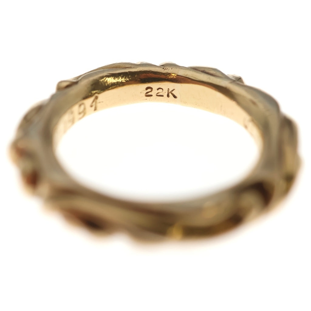 CHROME HEARTS(クロムハーツ) 22K SCRL BAND スクロールバンド リング ゴールド BCA416