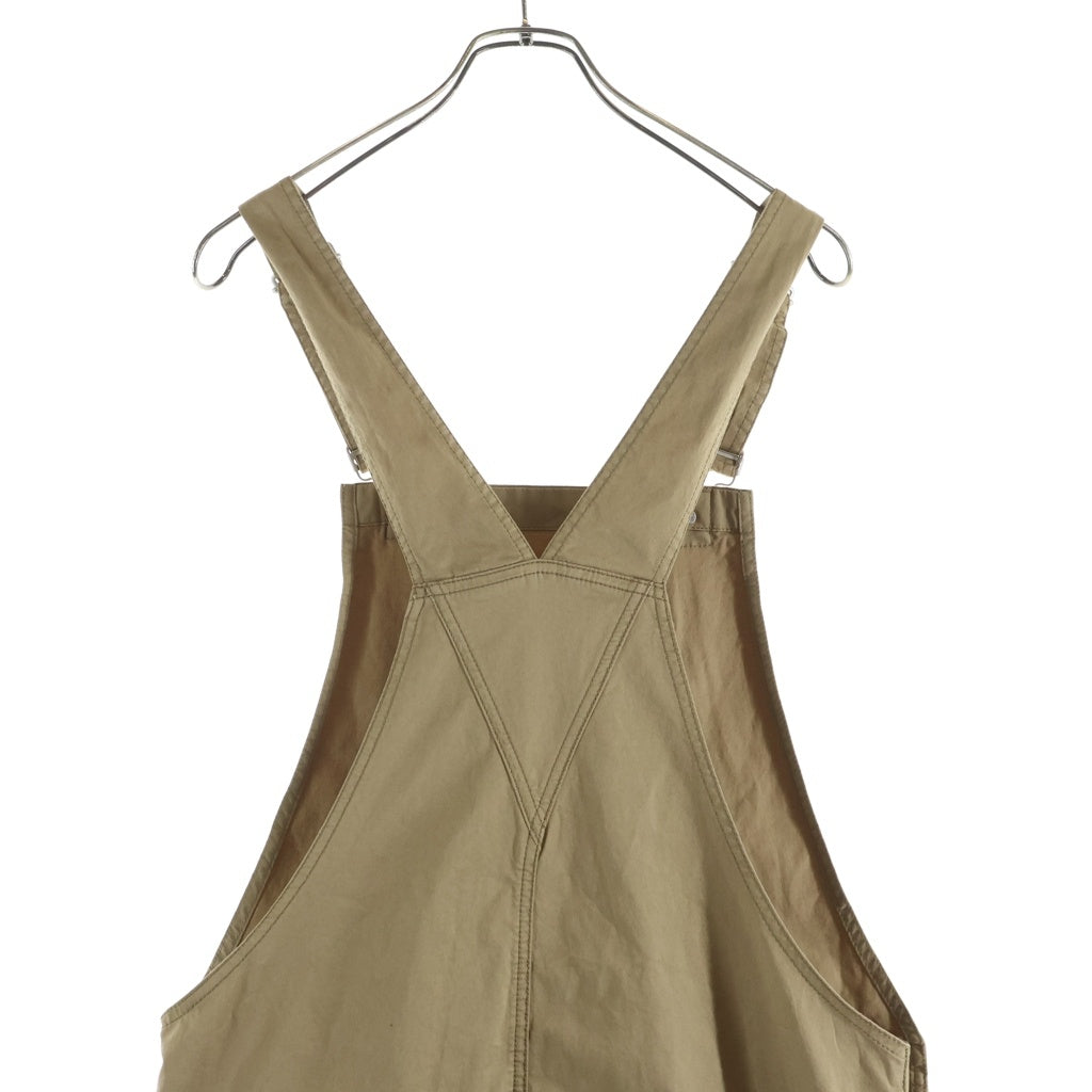 MONCLER(モンクレール) 25SS GABARDINE OVERALLS ギャバジン ロゴパッチ オーバーオール オールインワン ツナギ ベージュ K10912G00001 57448