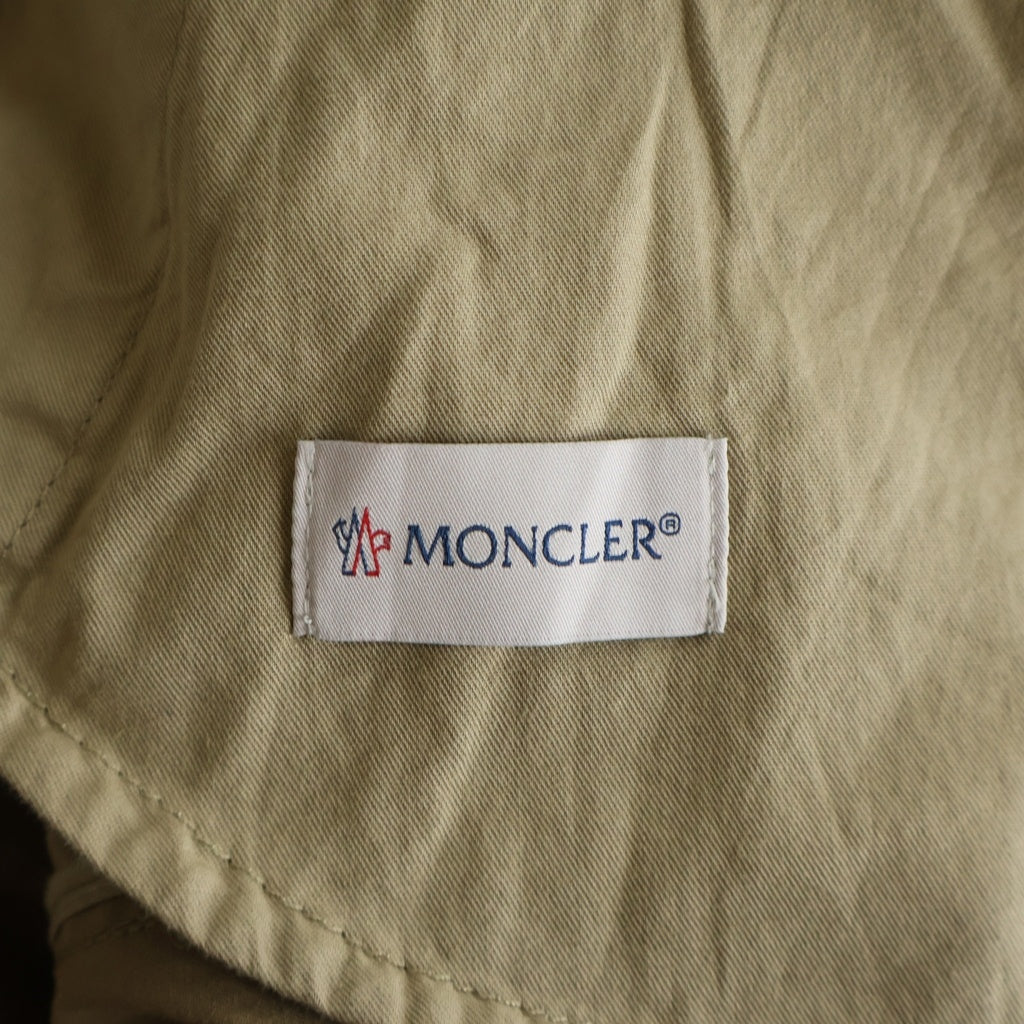 MONCLER(モンクレール) 25SS GABARDINE OVERALLS ギャバジン ロゴパッチ オーバーオール オールインワン ツナギ ベージュ K10912G00001 57448