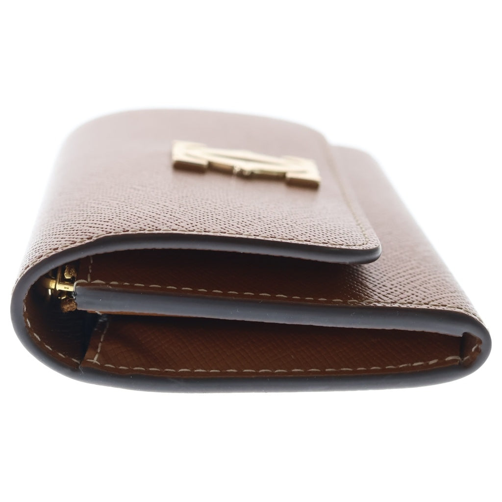 Cartier(カルティエ) C ドゥ カルティエ カーフスキン バイフォルド ウォレット 二つ折り財布 ブラウン L3002437 レディース