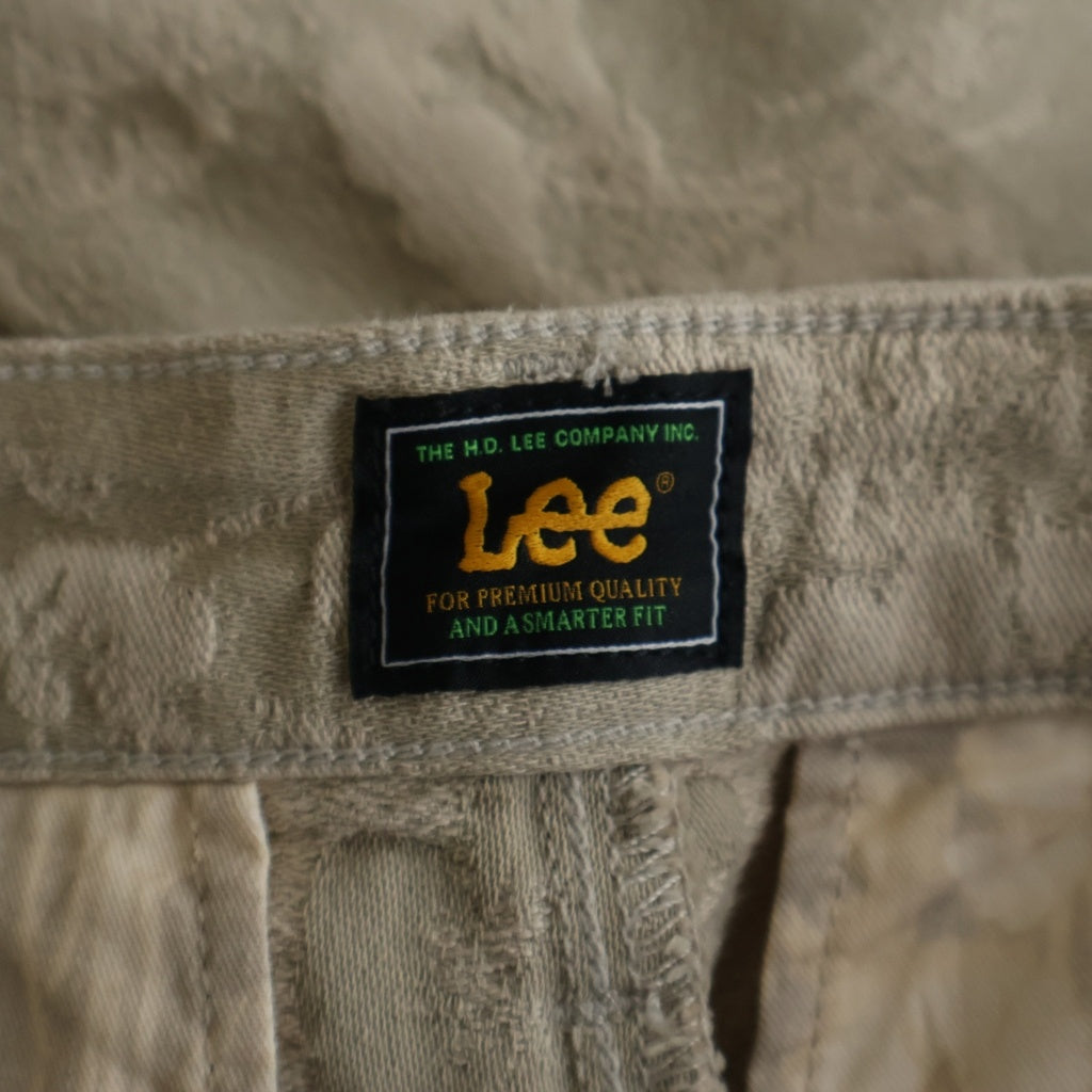 LEE(リー) ×PAUL SMITH JACQUARD TAPERED TROUSERS ポールスミス ジャカード 花柄 テーパードトラウザーズ ベージュ LB0588