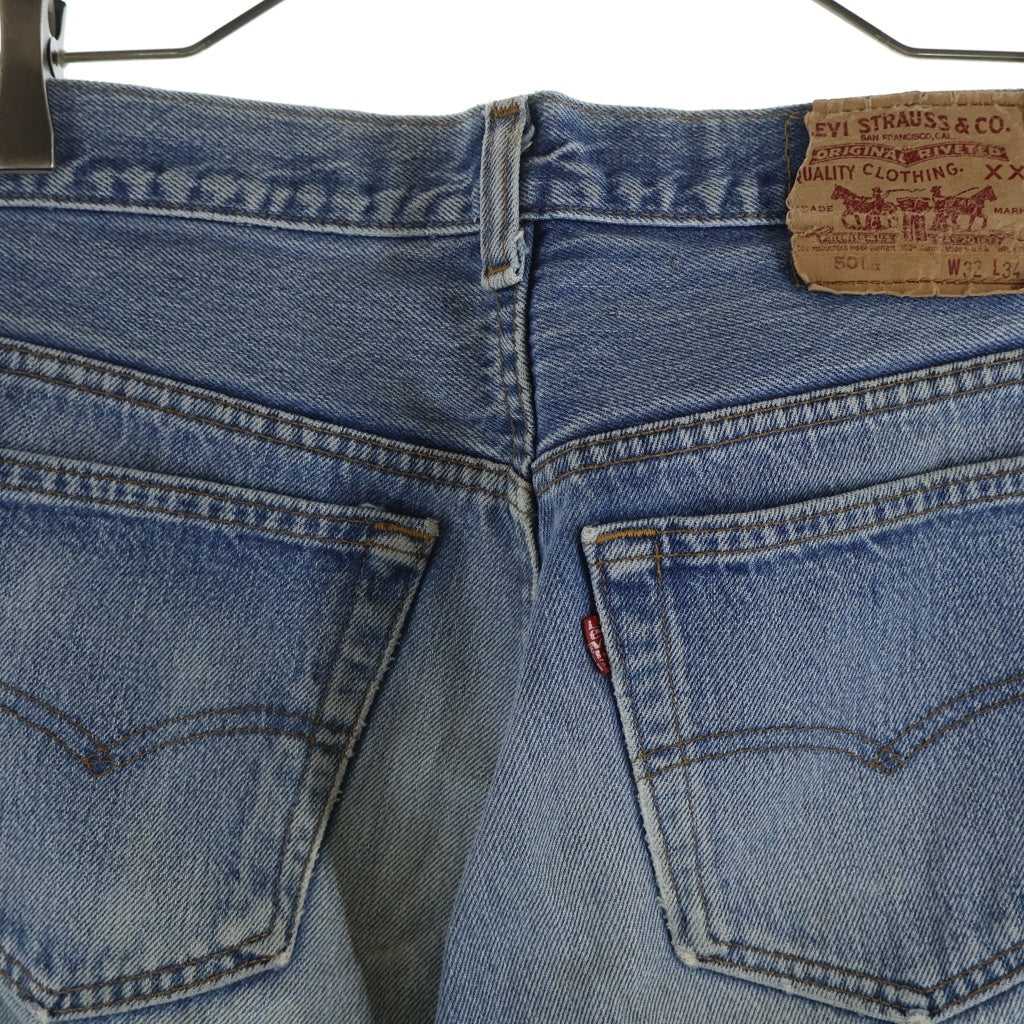 Levi's(リーバイス) 80-90S VINTAGE MADE IN USA 501 ヴィンテージ USA製 ボタン裏刻印546 スモールe ブリーチ ストレートデニムパンツ インディゴ