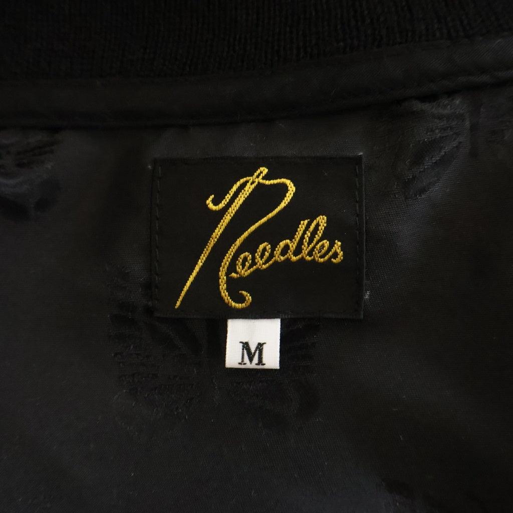 Needles(ニードルス) L2-B JACKET パッチワーク ジップアップ フライトジャケット ブラック QV131