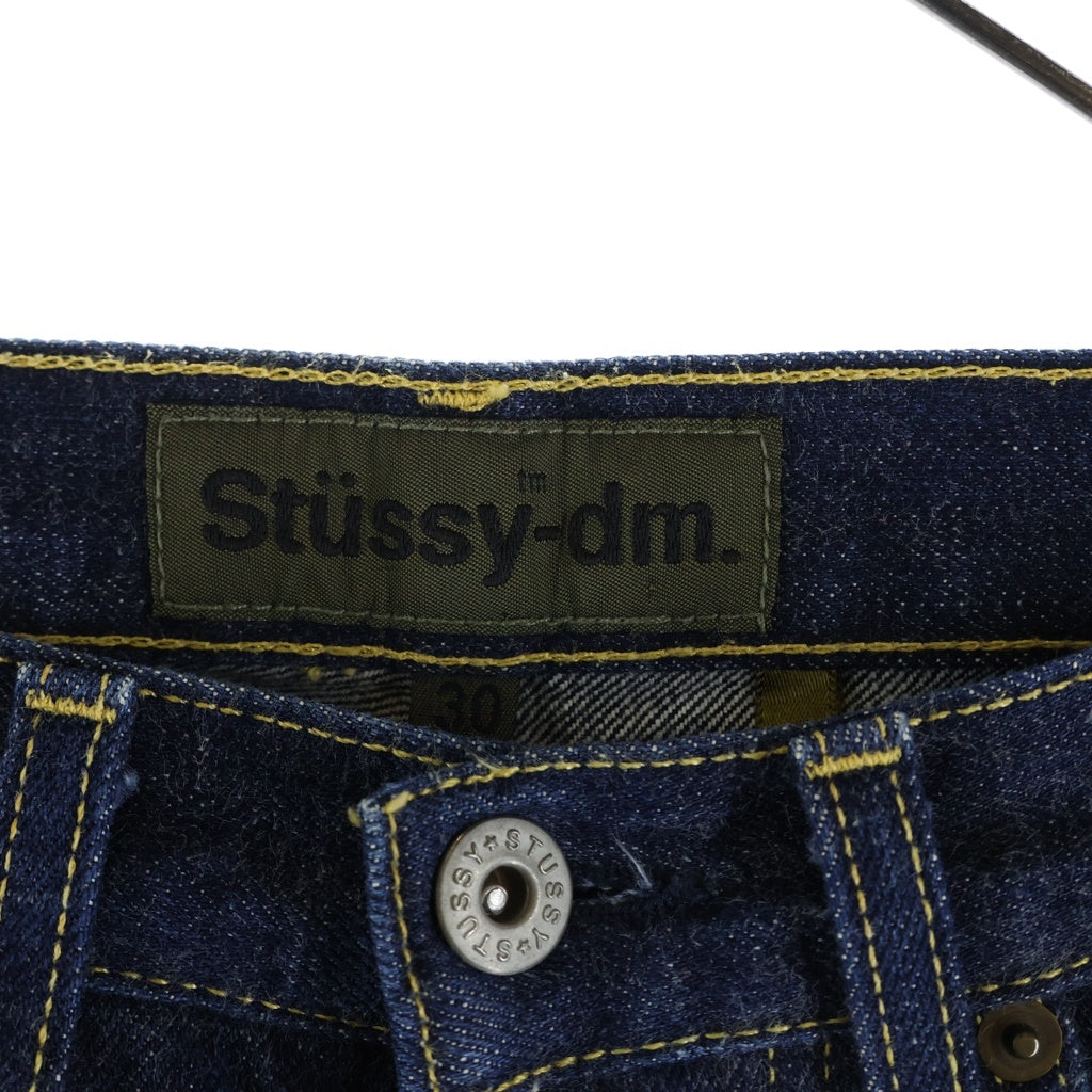 STUSSY(ステューシー) 90-00S VINTAGE MADE IN USA OLD DENIM PANTS ヴィンテージ USA製 紺タグ ボタンフライ ストレートデニムパンツ インディゴ