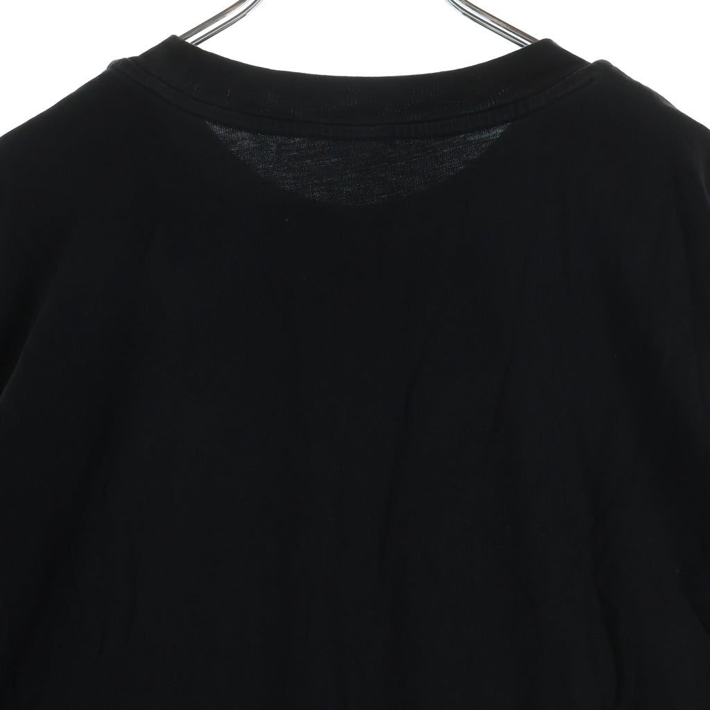MONCLER(モンクレール) 22AW LS T-SHIRT フロントプリント クルーネック長袖Tシャツカットソー ブラック H20918D00003
