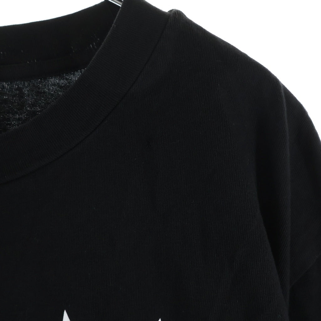 MONCLER(モンクレール) 22AW LS T-SHIRT フロントプリント クルーネック長袖Tシャツカットソー ブラック H20918D00003