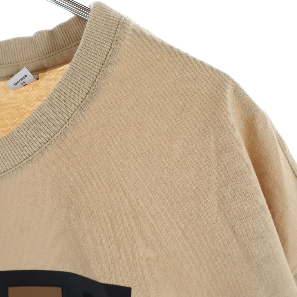 BURBERRY(バーバリー) 22SS ロゴモチーフプリント クルーネック半袖Tシャツカットソー ベージュ 8051401