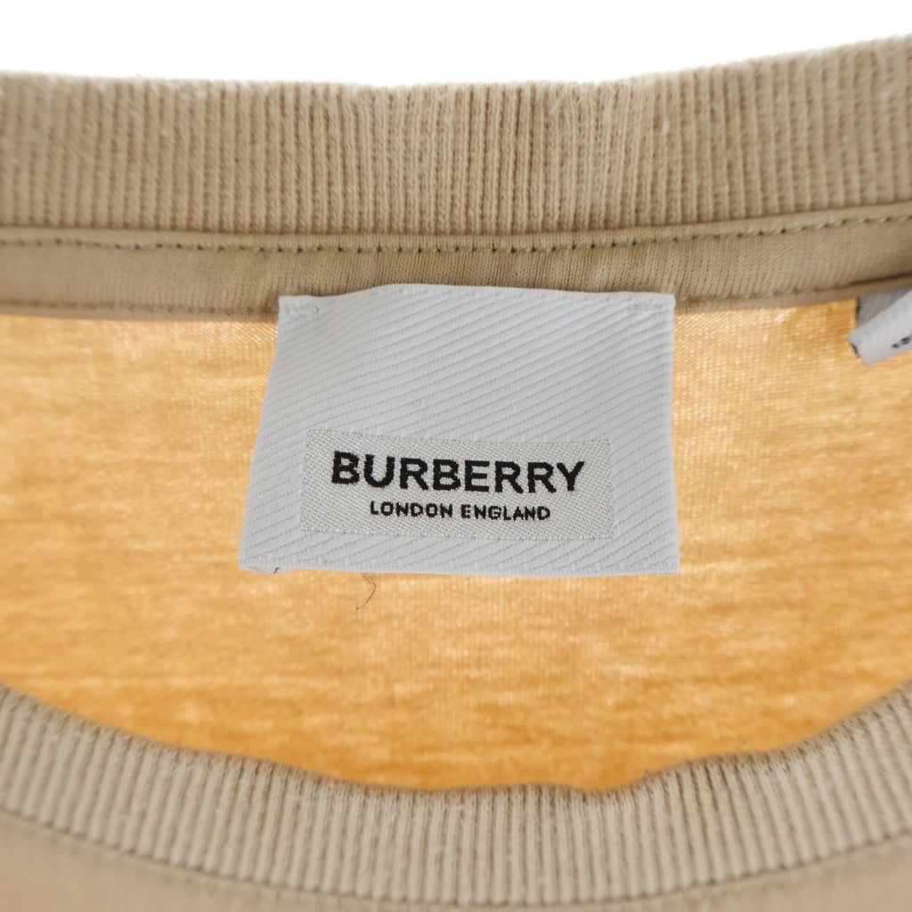BURBERRY(バーバリー) 22SS ロゴモチーフプリント クルーネック半袖Tシャツカットソー ベージュ 8051401