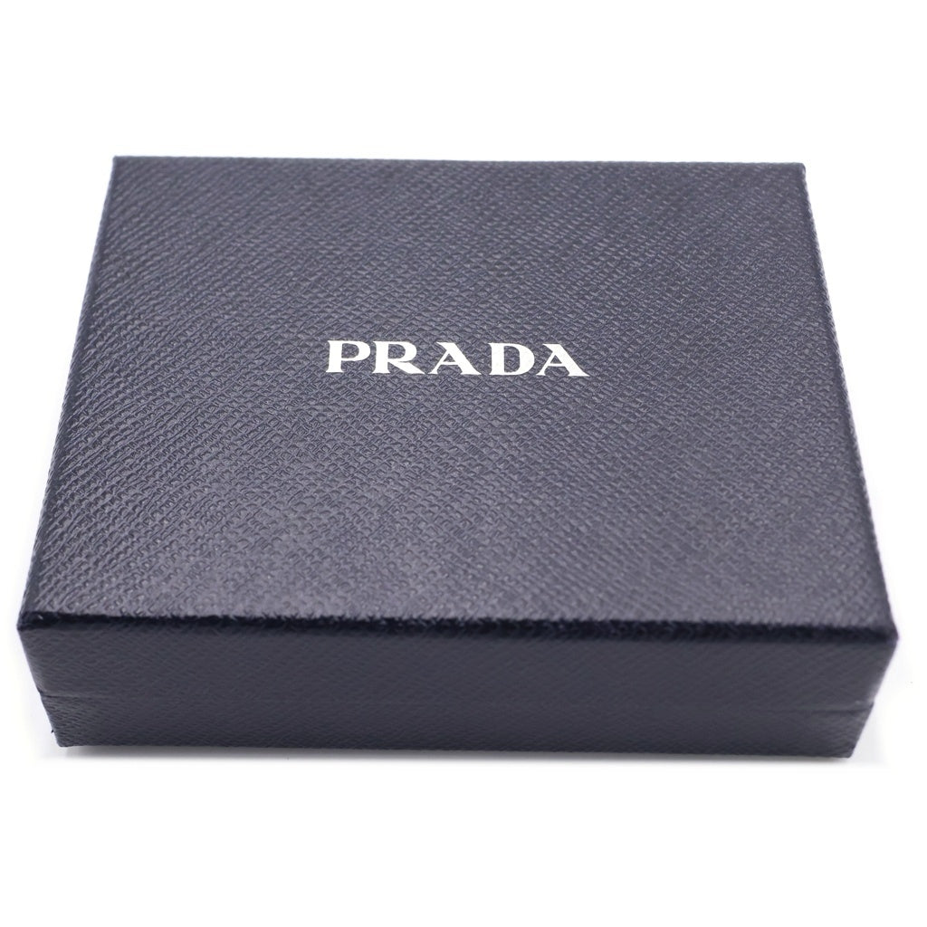 PRADA(プラダ) トライアングルロゴプレート ラウンドファスナー コインケース 財布 ブラック 1ML046 RFID