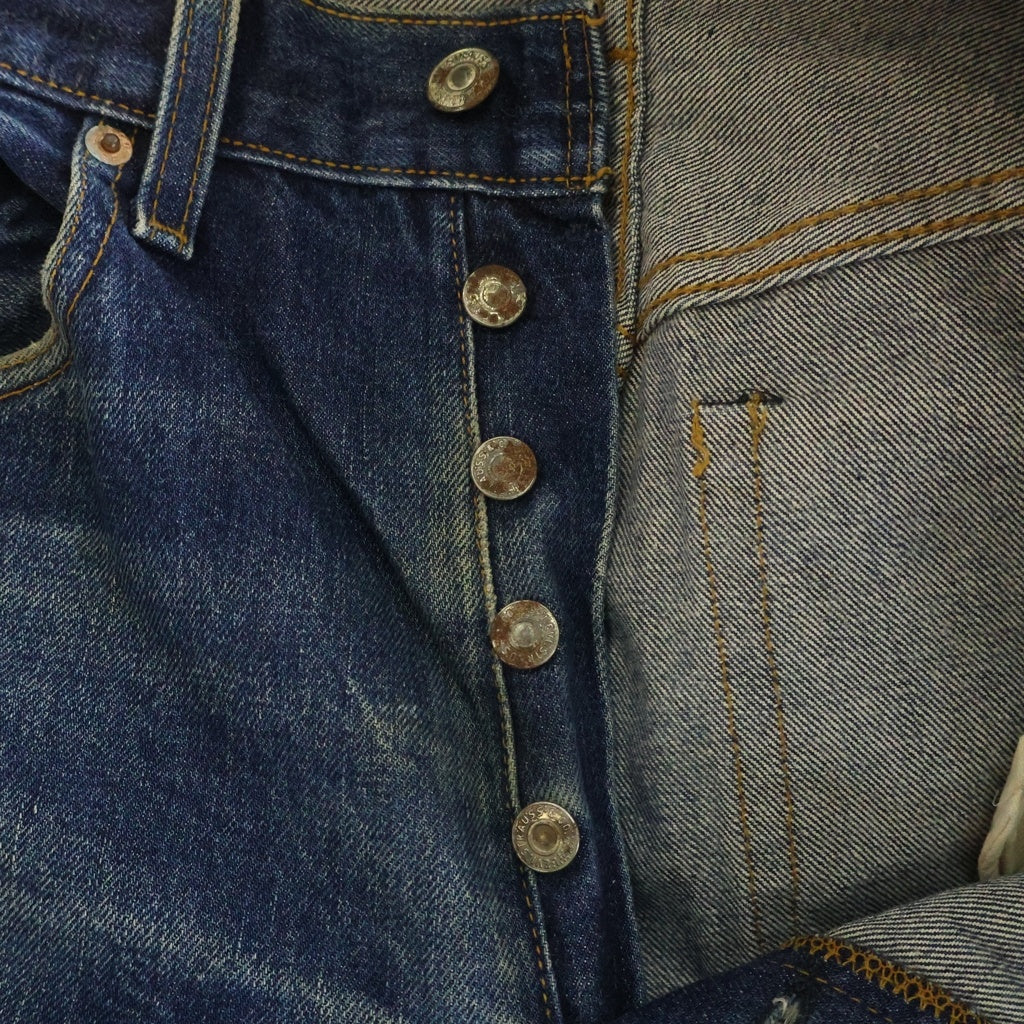 Levi's(リーバイス) 90S VINTAGE 1971年モデル 501 復刻版 ヴィンテージ USA製 バレンシア工場 ボタン裏555 ビッグE 紙パッチ ボタンフライ デニムパンツ インディゴ