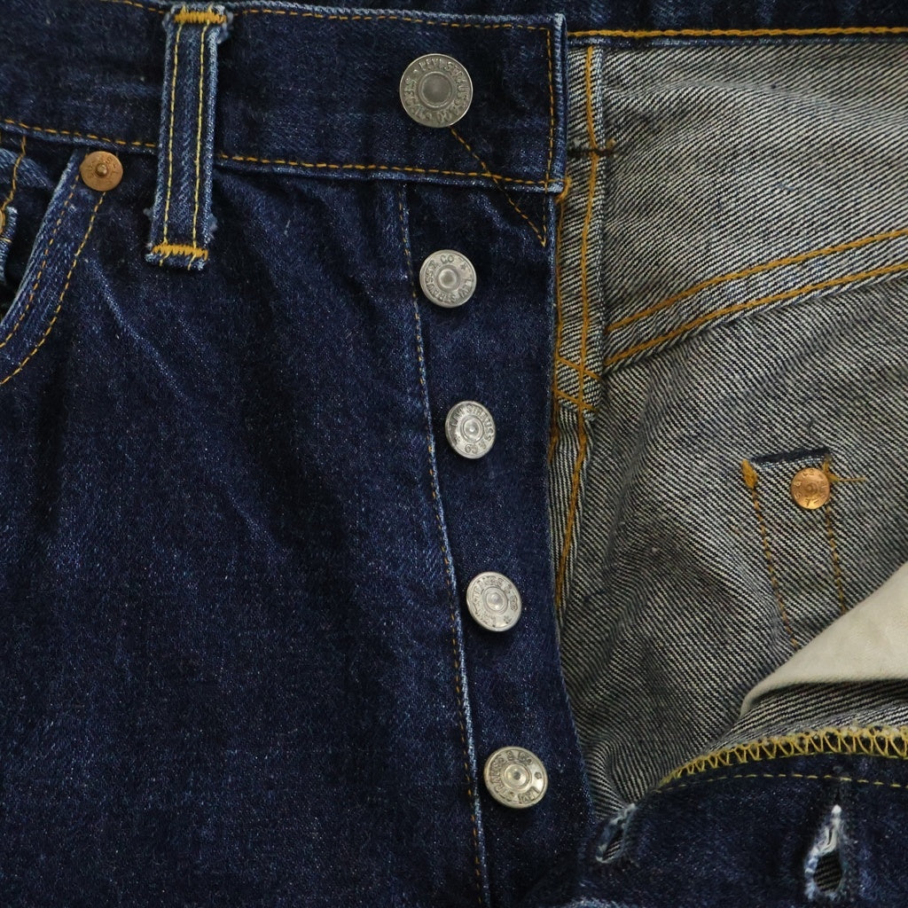 Levi's(リーバイス) 90S VINTAGE 1955年モデル 501XX 復刻版 ヴィンテージ USA製 バレンシア工場 ボタン裏555 ビッグE 紙パッチ ボタンフライ デニムパンツ インディゴ