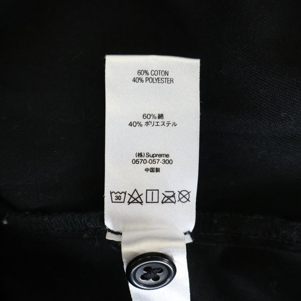 SUPREME(シュプリーム) 21SS Dog S/S Work Shirt ドッグ バックフェルトデザイン 半袖ワークシャツ ブラック