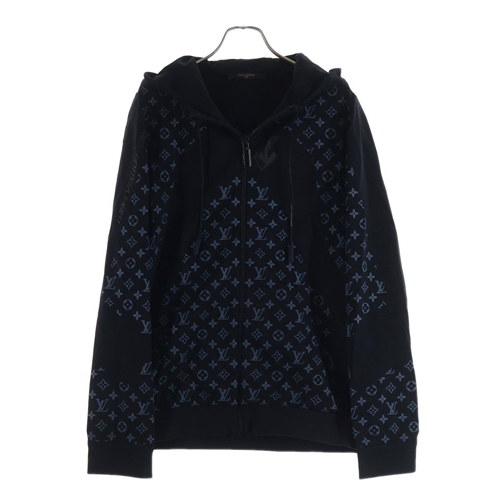 LOUIS VUITTON(ルイヴィトン) 22SS ハイブリッド ジップスルー モノグラム パーカー ブラック RM221M YNF HMY16W
