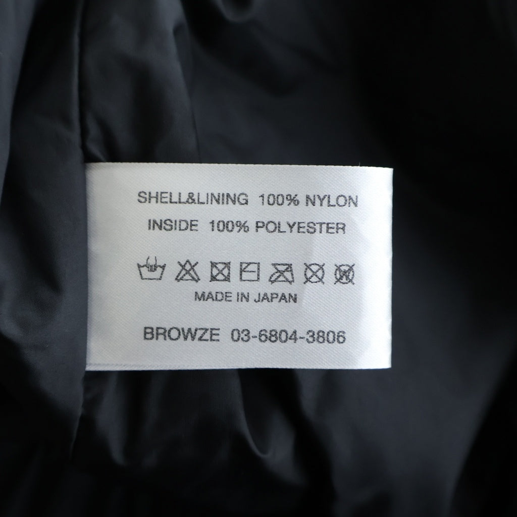 The Ennoy Professional(エンノイプロフェッショナル) 24AW Padded Pants パデッド ナイロン トラックパンツ ブラック AW24BRENPT05LP