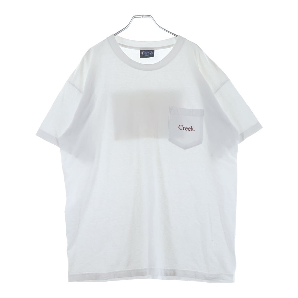 Creek Angler's Device(クリーク アングラーズ デバイス) VISTA POINT ヴィスタポイント フォトプリント クルーネック半袖Tシャツ カットソー ホワイト