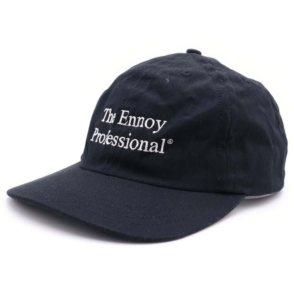 The Ennoy Professional(エンノイプロフェッショナル) COTTON CAP コットン ロゴエンブロイダリー キャップ 帽子 ブラック