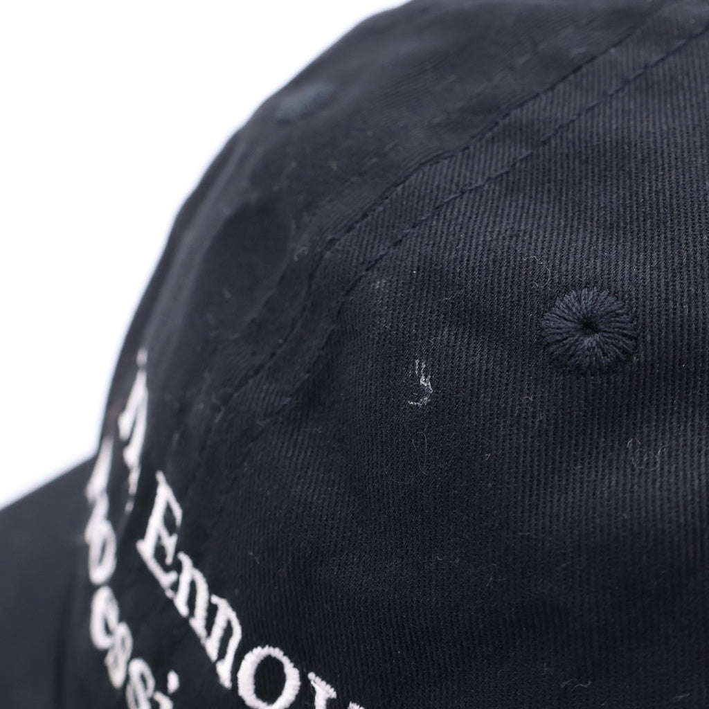 The Ennoy Professional(エンノイプロフェッショナル) COTTON CAP コットン ロゴエンブロイダリー キャップ 帽子 ブラック