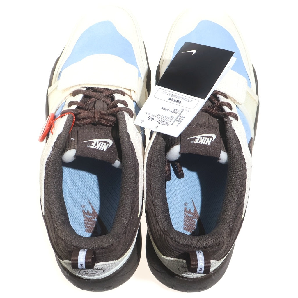 NIKE(ナイキ) ×TRAVIS SCOTT ZOOM FIELD JAXX トラヴィススコット ズームフィールドジャックス ローカットスニーカー ブラウン/ブルー US10/28cm HQ3072-400