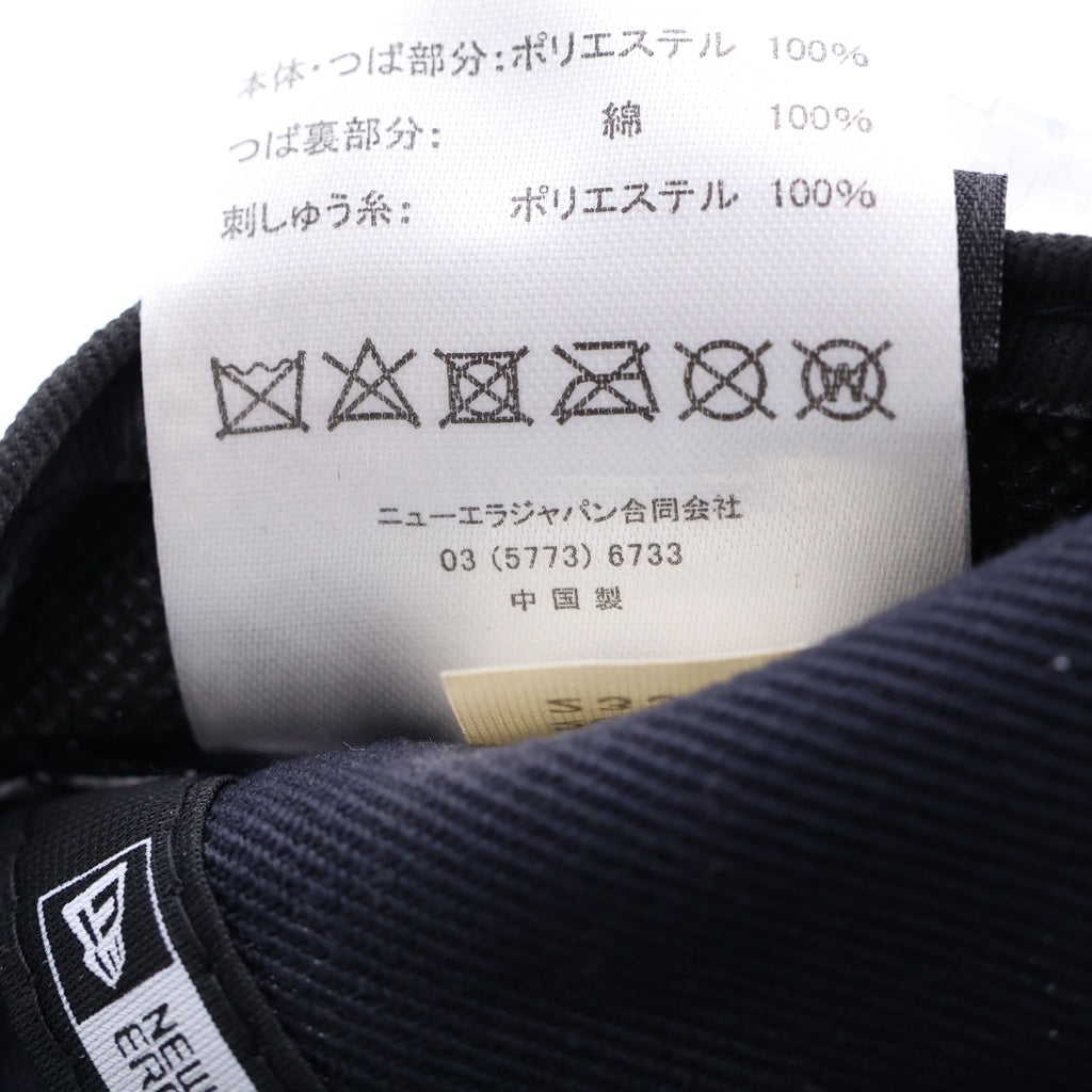 NEW ERA(ニューエラ) ×SEE SEE 950 シーシー ロゴエンブロイダリー 6パネルキャップ 帽子 ブラック