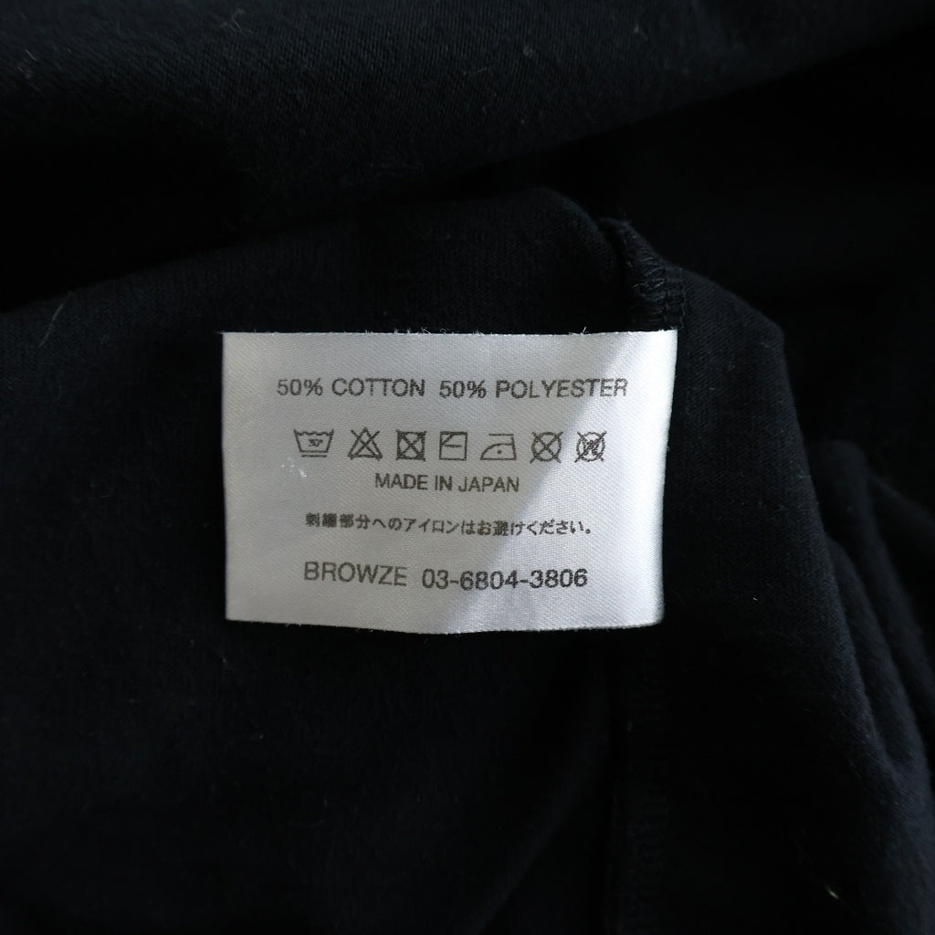 The Ennoy Professional(エンノイプロフェッショナル) 24SS Logo T-Shirt ロゴプリント クルーネック半袖Tシャツ カットソー ブラック SS24BRENCT04NTL