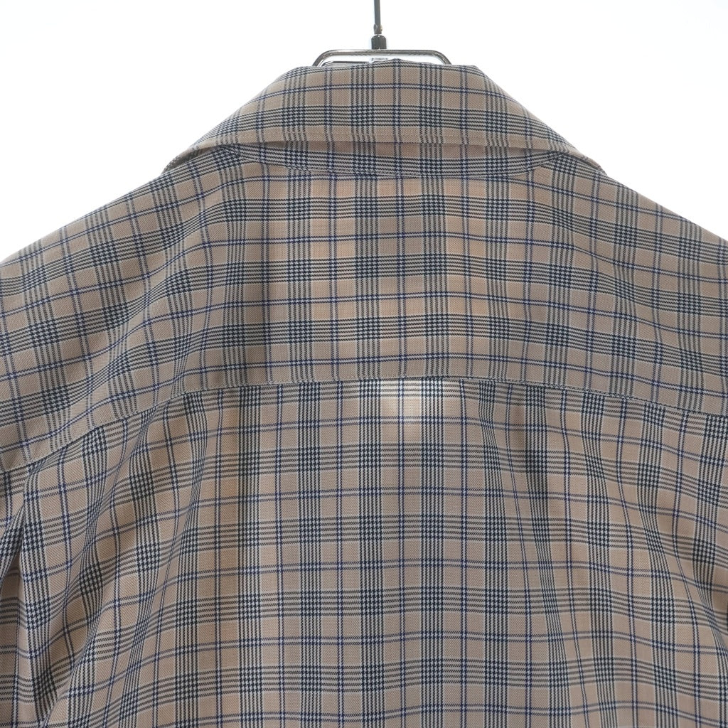 DAIWA PIER39(ダイワ ピアサーティナイン) 25AW TECH SPORTS OPEN COLLAR SHIRT L/S NOVA CHECK ノヴァチェック テックスポーツ オープンカラー長袖シャツ ベージュ BE-81025W