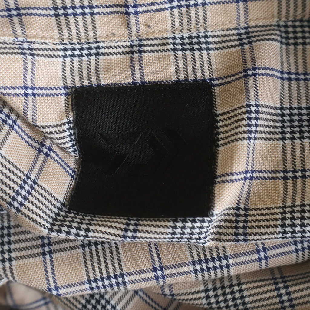 DAIWA PIER39(ダイワ ピアサーティナイン) 25AW TECH SPORTS OPEN COLLAR SHIRT L/S NOVA CHECK ノヴァチェック テックスポーツ オープンカラー長袖シャツ ベージュ BE-81025W