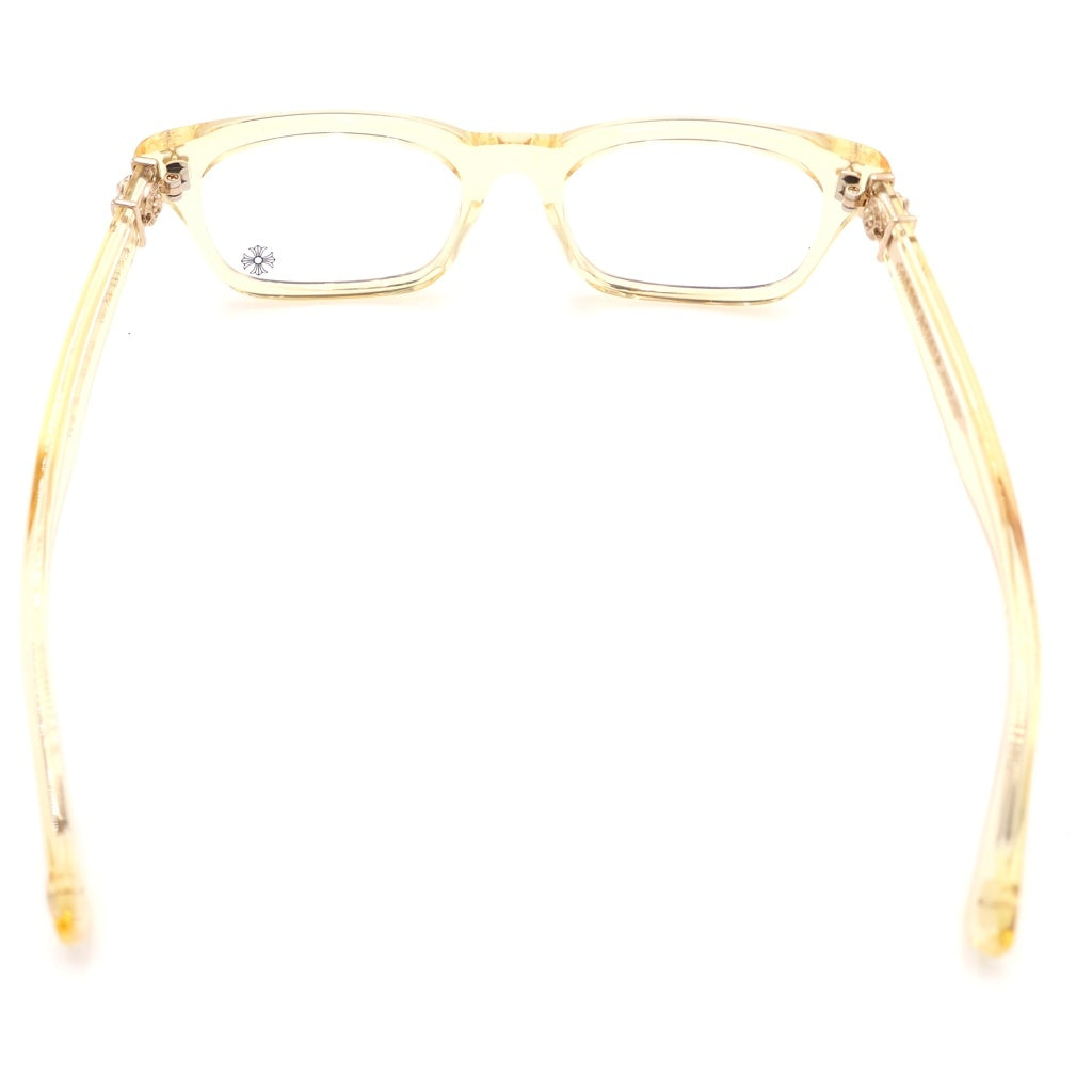 CHROME HEARTS(クロムハーツ) GITTIN ANY ?-A BSフレアテンプル ウェリントンサングラス メガネ クリア/イエロー