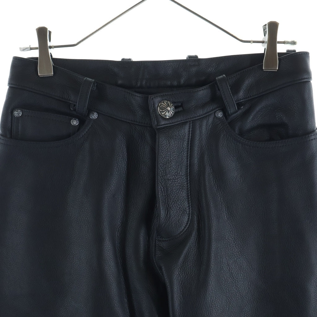CHROME HEARTS(クロムハーツ) FLERKNEE LTHR PANTS フレアニー