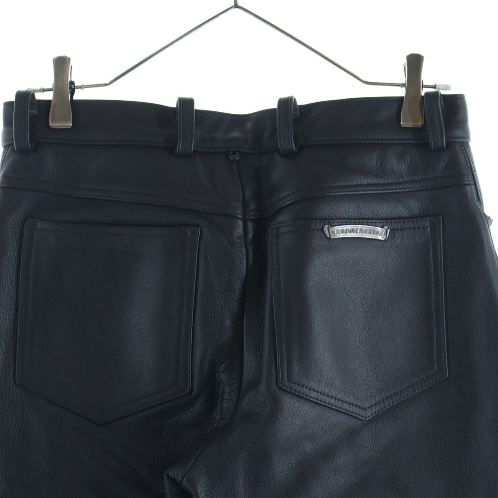 CHROME HEARTS(クロムハーツ) FLERKNEE LTHR PANTS フレアニー
