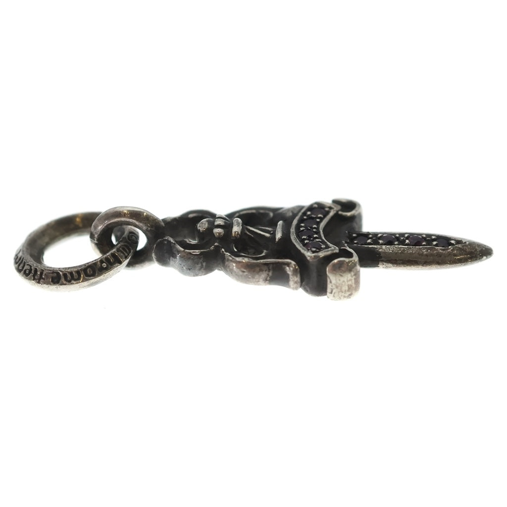 CHROME HEARTS(クロムハーツ) OLD #5 DAGGER P/SAF P オールド ダガーチャーム ピンクサファイア ペンダントトップ シルバー