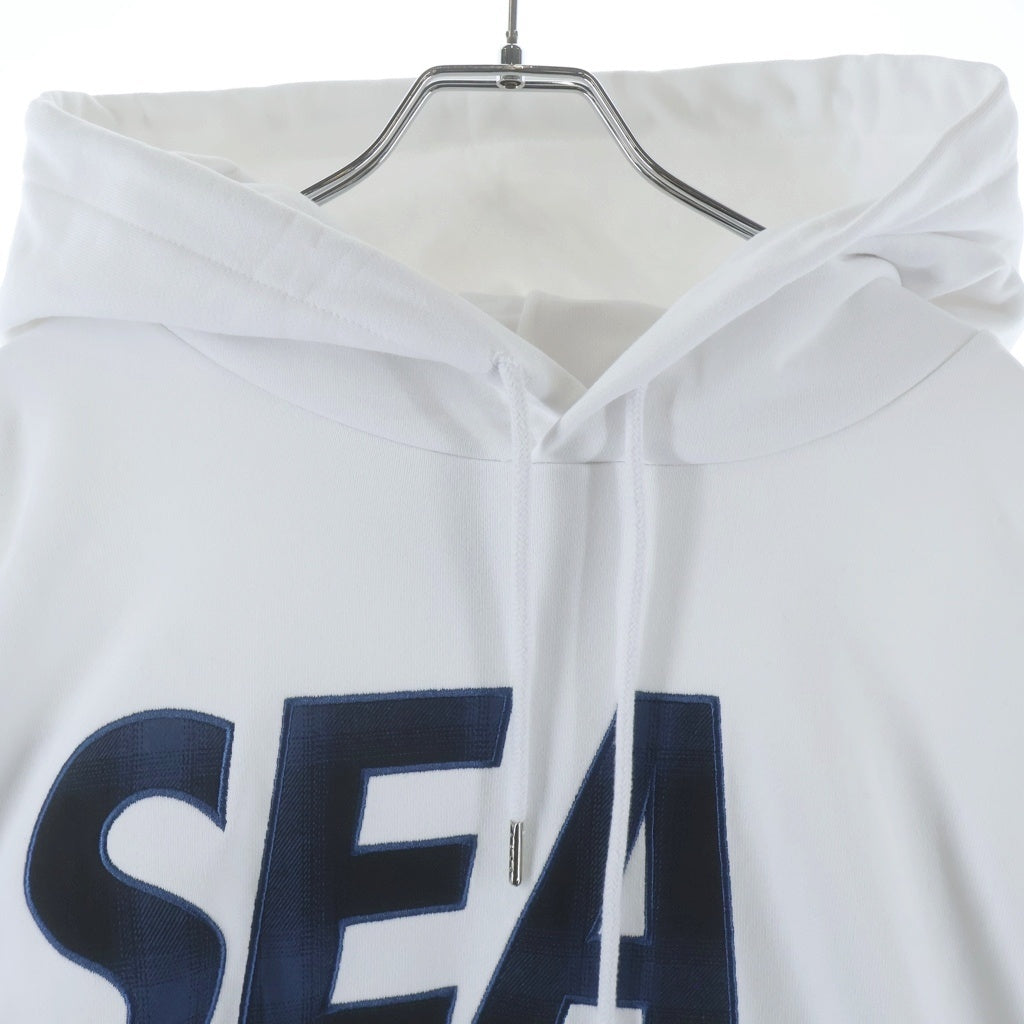 WIND AND SEA(ウィンダンシー) OG SEA LOGO HOODIE SWEATSHIRT OGシーロゴ プルオーバーフーディースウェットシャツ パーカー ホワイト WDS-O-SIG-25-Q2-CS-03