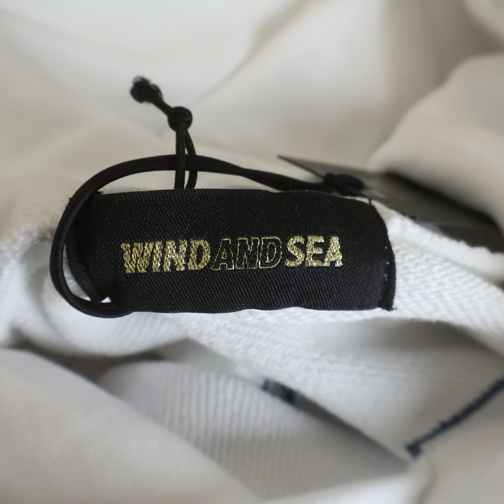 WIND AND SEA(ウィンダンシー) OG SEA LOGO HOODIE SWEATSHIRT OGシーロゴ プルオーバーフーディースウェットシャツ パーカー ホワイト WDS-O-SIG-25-Q2-CS-03