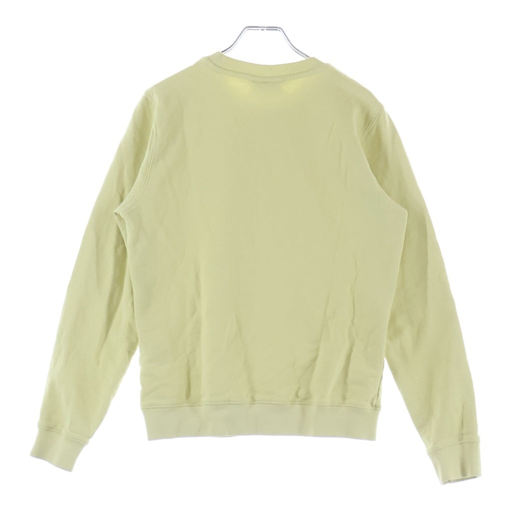 MAISON KITSUNE(メゾンキツネ) FOX HEAD PATCH フォックス ヘッド パッチ クルーネックスウェットトレーナー レディース イエロー LW00302KM0001