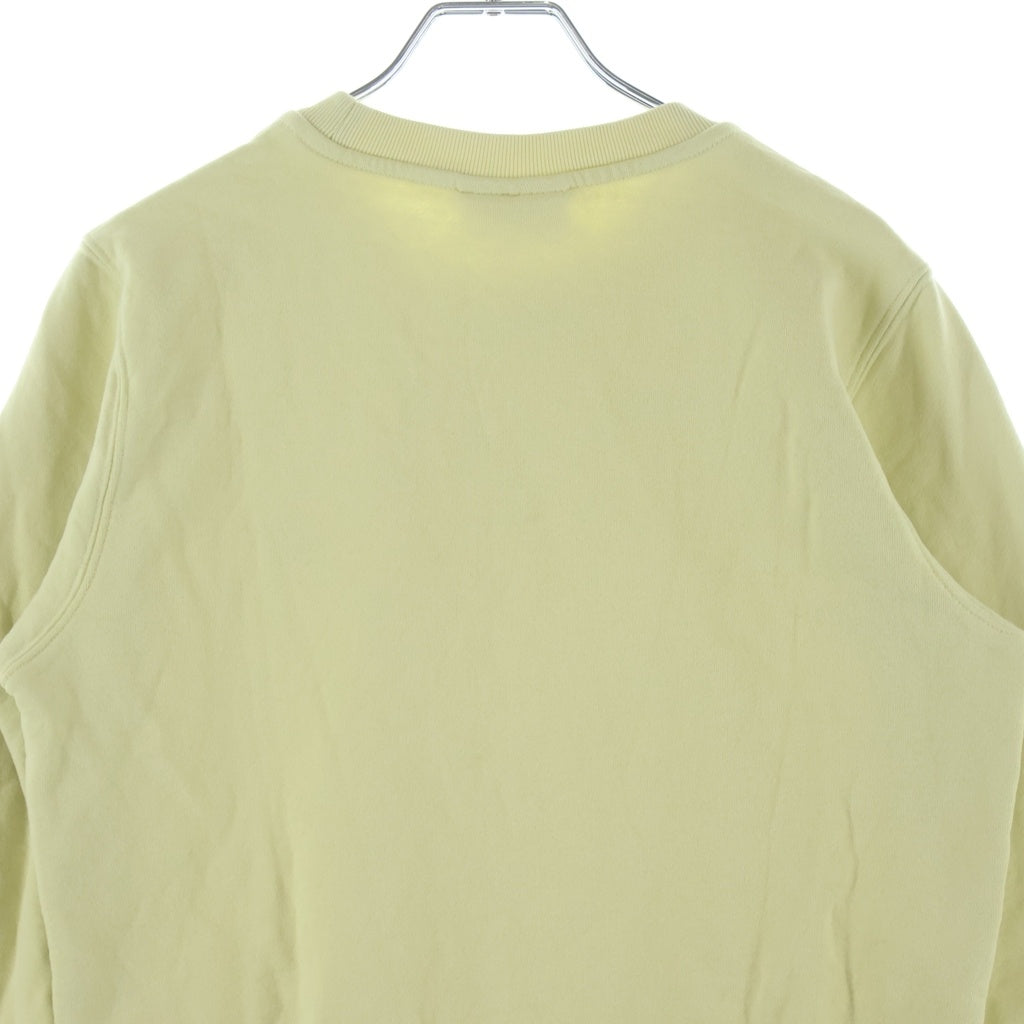 MAISON KITSUNE(メゾンキツネ) FOX HEAD PATCH フォックス ヘッド パッチ クルーネックスウェットトレーナー レディース イエロー LW00302KM0001