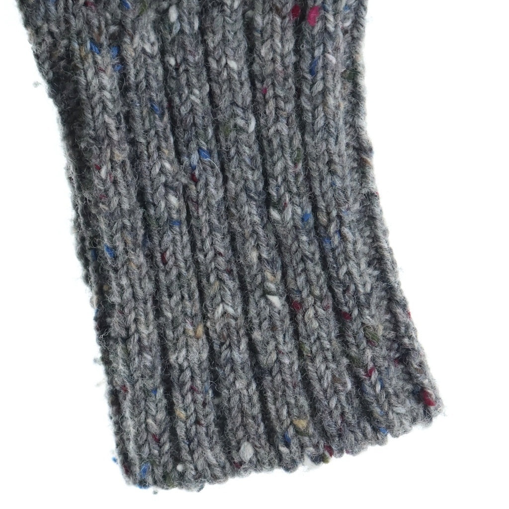 THOM BROWNE(トムブラウン) トリコロール ウール ニットカーディガン グレー MKC029AKP002