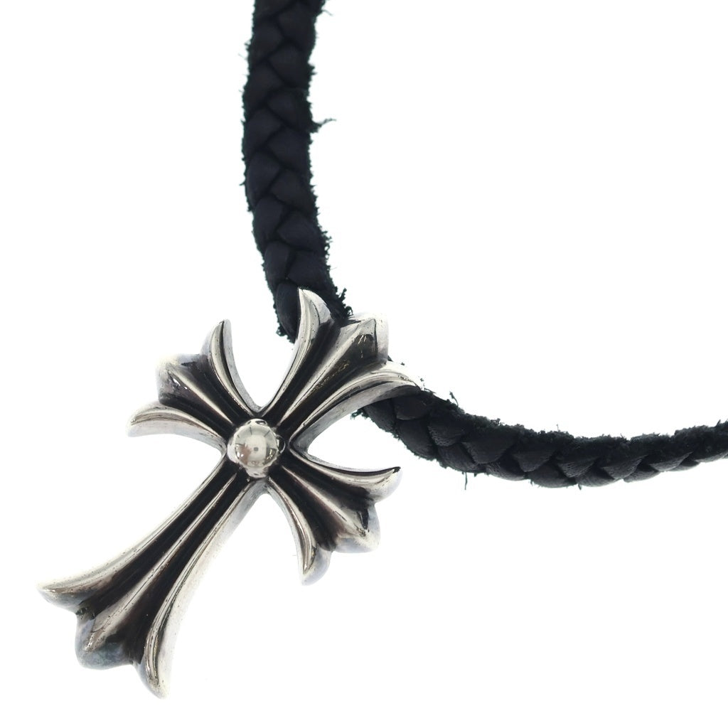 CHROME HEARTS(クロムハーツ) CH CRS SMLスモールCHクロス BC ボロチップブレイド ネックレス シルバー BCA220