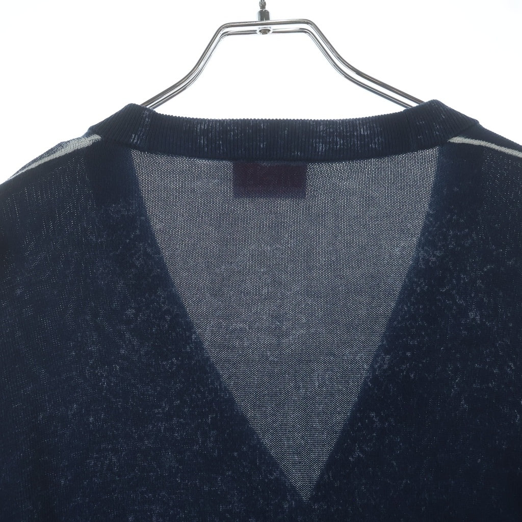 DIESEL(ディーゼル) K-LARENCE-CARDIGAN-B Vネック コットンニット カーディガン ネイビー A11190
