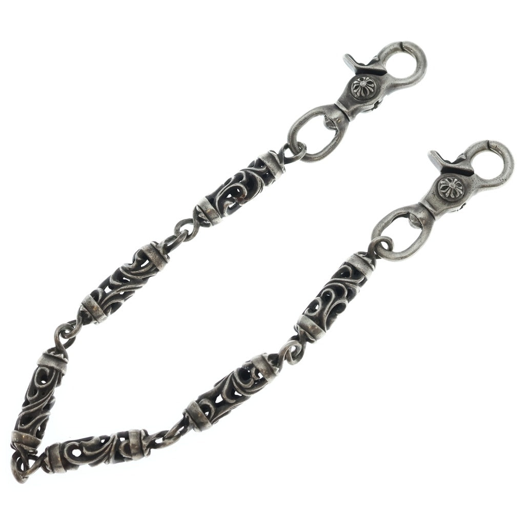 CHROME HEARTS(クロムハーツ) OLD ROLLER SHORT-S 2CLIP オールド ロングローラー 2クリップ ショート ウォレットチェーン シルバー