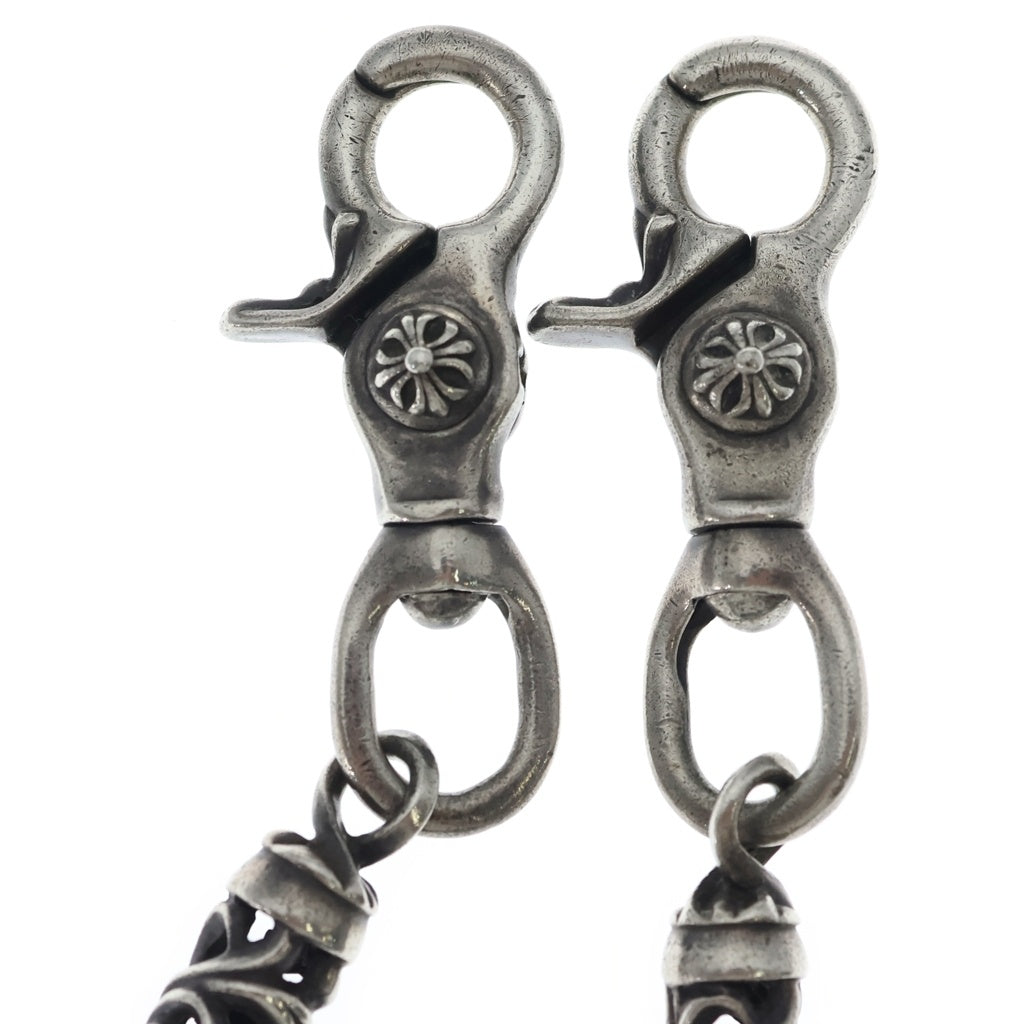 CHROME HEARTS(クロムハーツ) OLD ROLLER SHORT-S 2CLIP オールド ロングローラー 2クリップ ショート ウォレットチェーン シルバー