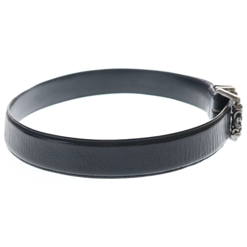 CHROME HEARTS(クロムハーツ) BLT ROLLER 3PC 1.5inch 3PCローラーバックル レザーベルト ブラック/シルバー
