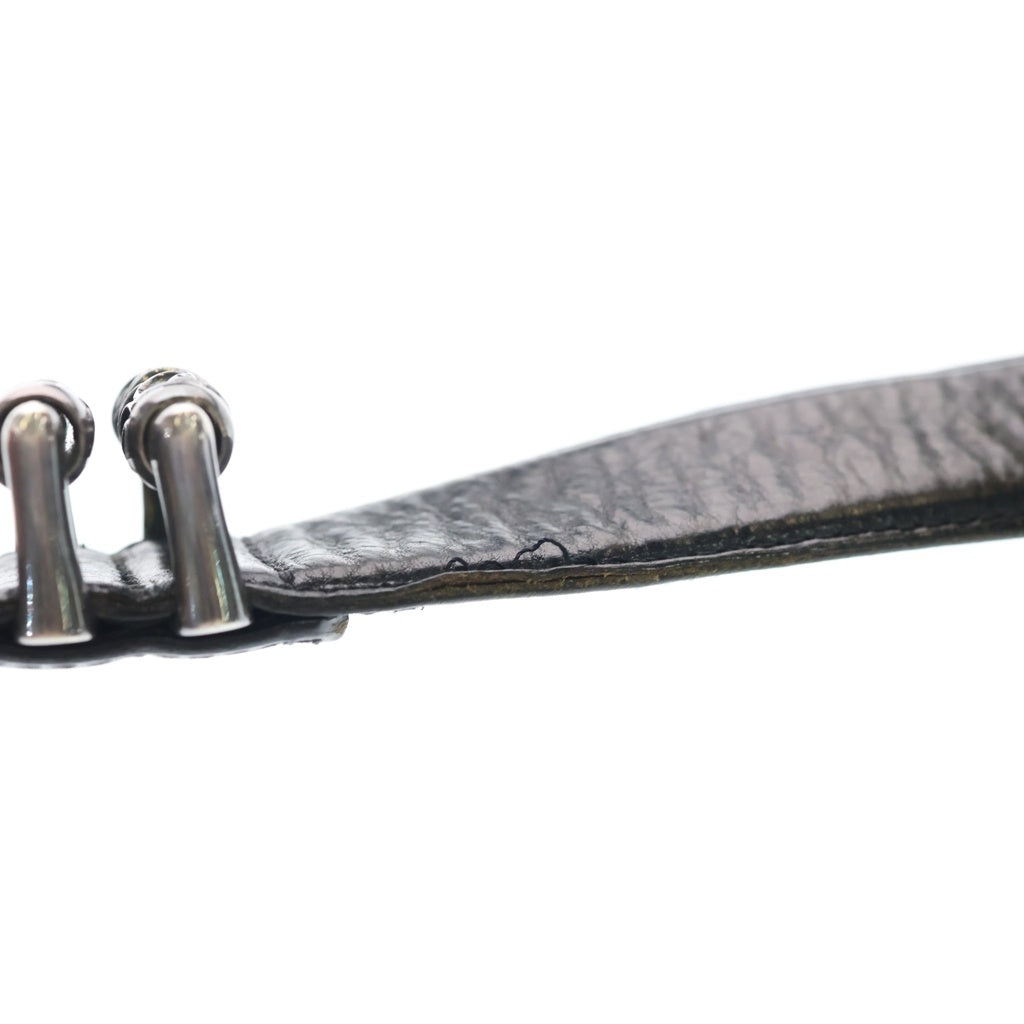 CHROME HEARTS(クロムハーツ) BLT ROLLER 3PC 1.5inch 3PCローラーバックル レザーベルト ブラック/シルバー