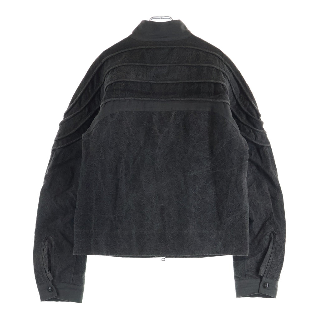 JIAN YE(ジェン イェ) 25SS HERALD JKT ジップアップ スタンドカラー ヘラルド ジャケット ブルゾン チャコール JI-25SS-JK03-2