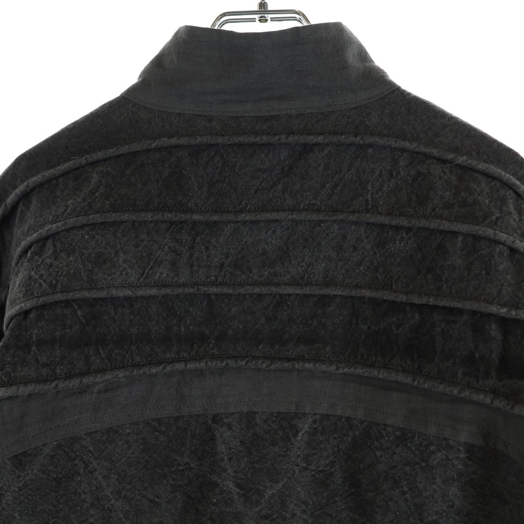 JIAN YE(ジェン イェ) 25SS HERALD JKT ジップアップ スタンドカラー ヘラルド ジャケット ブルゾン チャコール JI-25SS-JK03-2